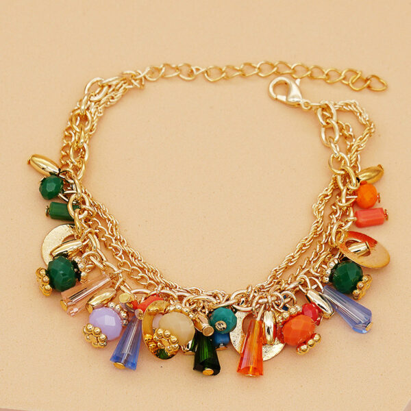 O1CN01Lg70HO1K0lEKRVD5A_3458671102-0-cib Wholesale Glass Crystal Mixed Color Multilayer Beaded Bracelet