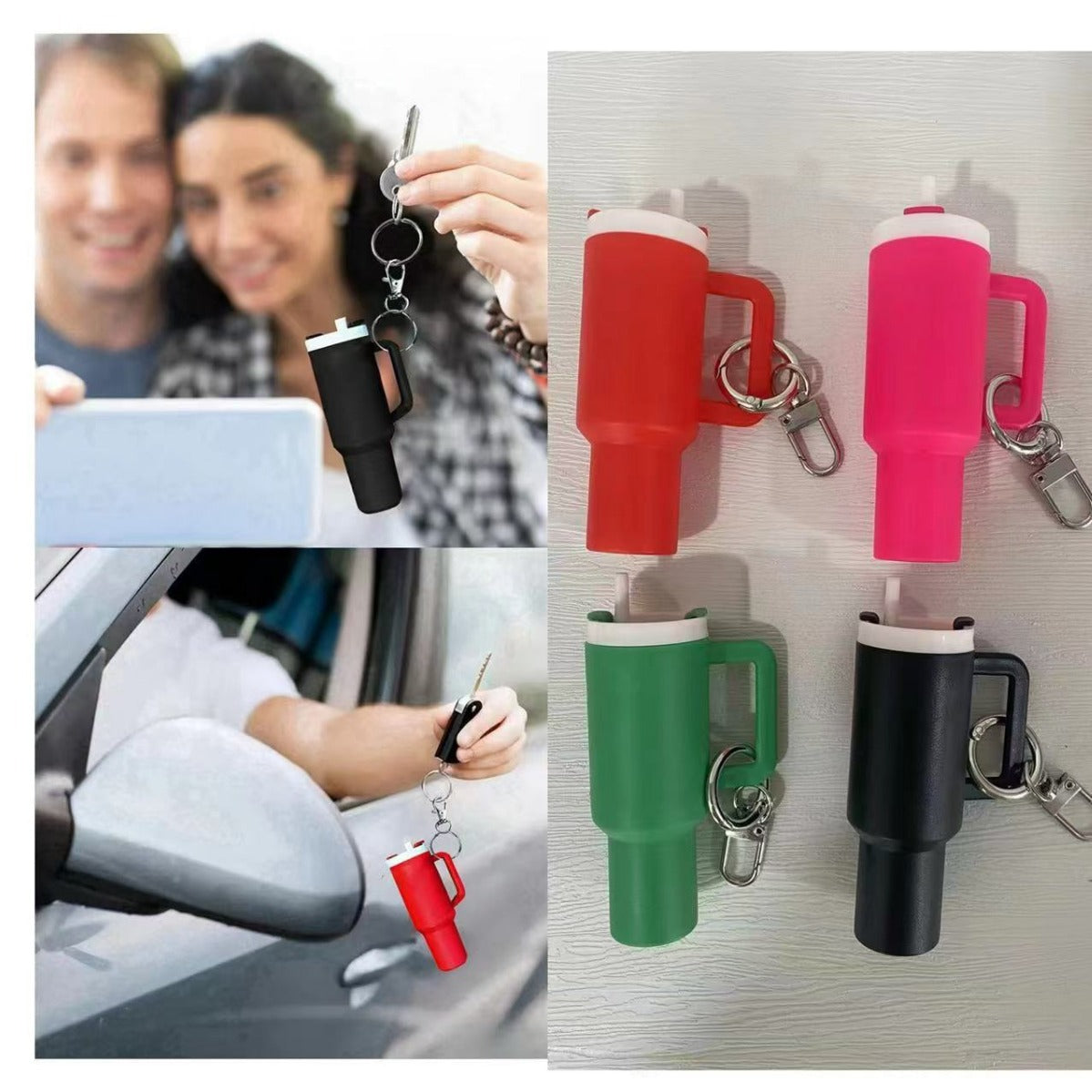 Wholesale 9x5x3cm Little Bier Mini Tumbler C Keychains Pendant
