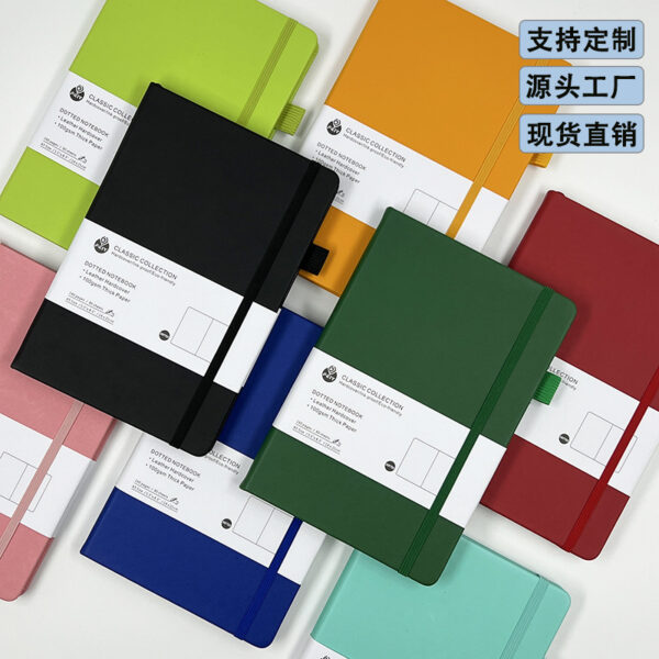 Wholesale Paper A5 Strap Business Office Book Student Ledger Notebook