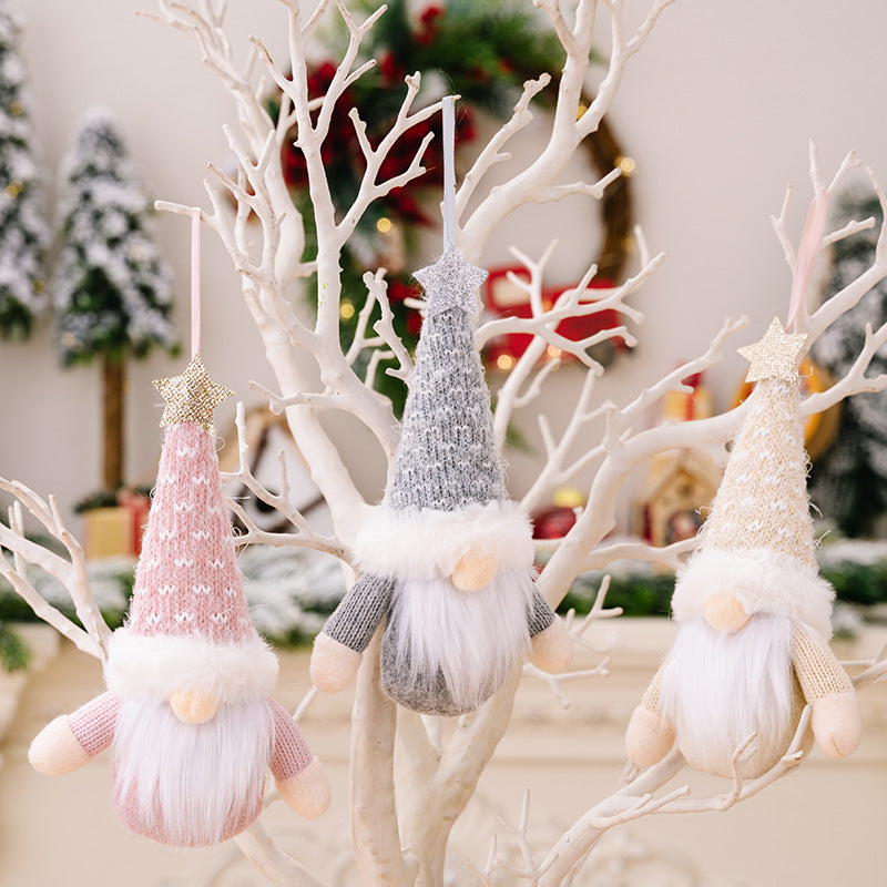 Wholesale lyester New Christmas Faceless Doll Doll Elderly Decoration Splies