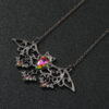 O1CN01Li82s824ALx4MrM5D_2684747350-0-cib Wholesale Halloween Gothic Colorful Crystal Demon Bat Alloy Pendant Necklace