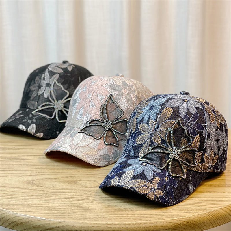 Wholesale lyester Lace Thin Baseball Cap