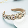Wholesale Wide-brimmed Personalized Headband with Diamonds