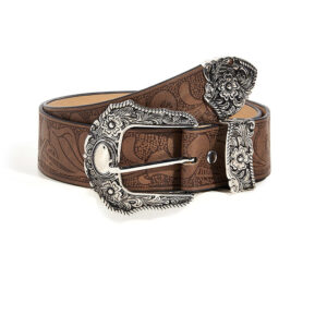 Pattern vintage carved three-piece Buckle (embossed belt) Silver Buckle