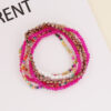 Wholesale Rice Bead Crystal Tassel Resin Bracelet
