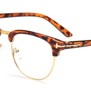 C8 leopard print frame white film