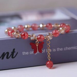 Red butterfly bracelet/free bag