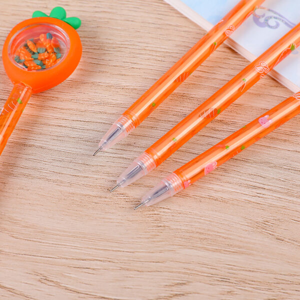 O1CN01LrDkVY1TCVtw4OoC4_3485412346-0-cib Wholesale Carrot Glitter Gel Pen One