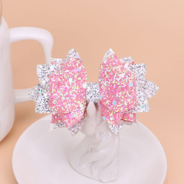 Wholesale Diy Flash Cloth Leather Bow Rubber Band Buckle Cup Straw Accessories
