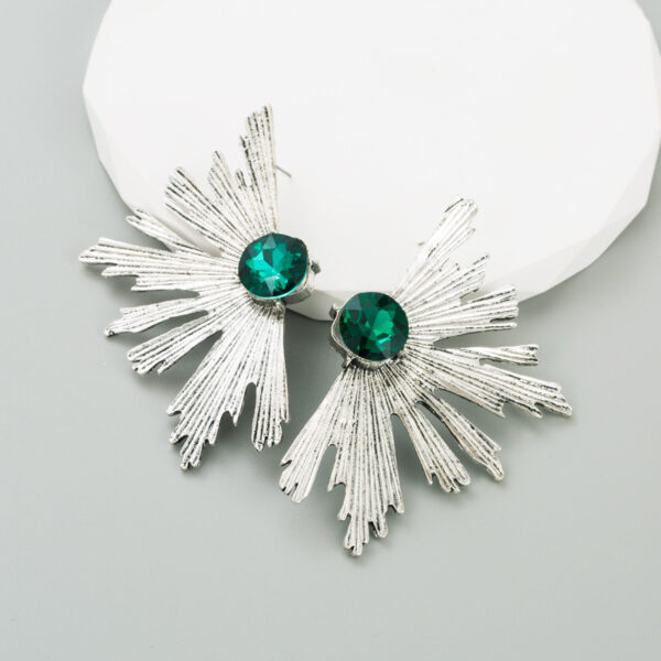 Wholesale Multilayer Diamond Studded Alloy Earrings