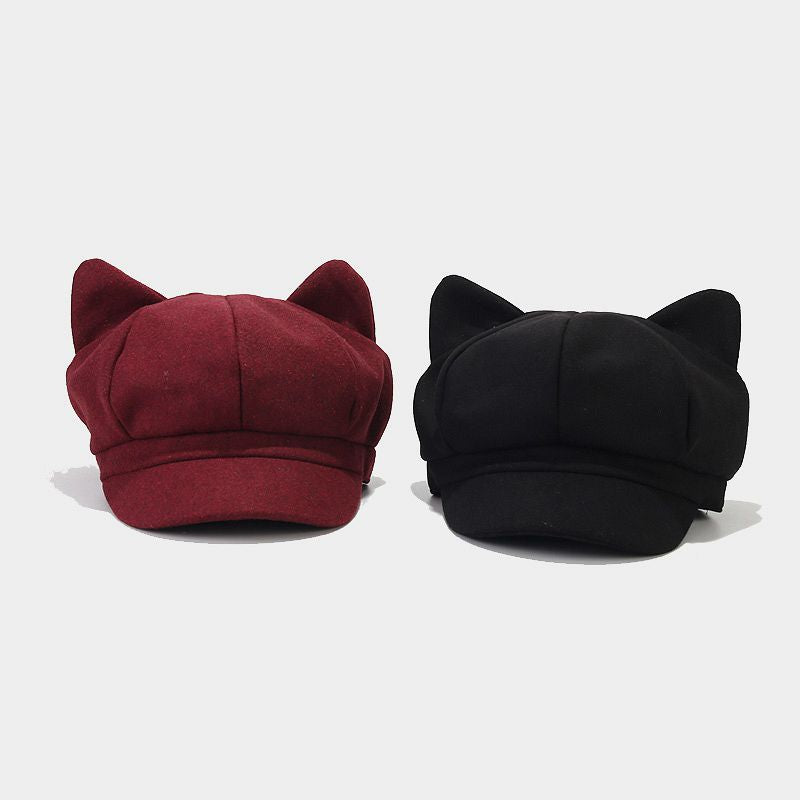 Wholesale Cotton Cat Ears Octagonal Hat