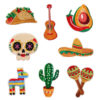 Wholesale DIY Embroidery Cloth Patches Mexican Festival Food Hat Clothes Patches