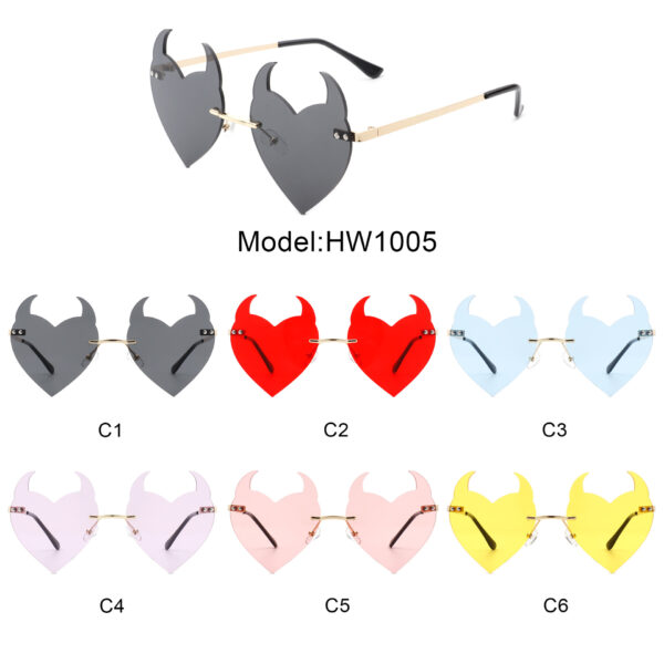 Wholesale Little Devil Frameless Sunglasses AC