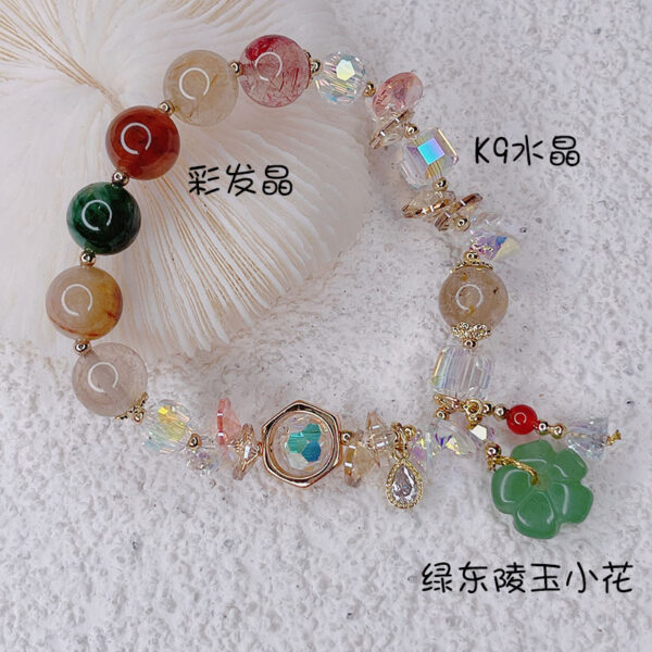 Wholesale Vintage Flower Crystal Beaded Bracelet