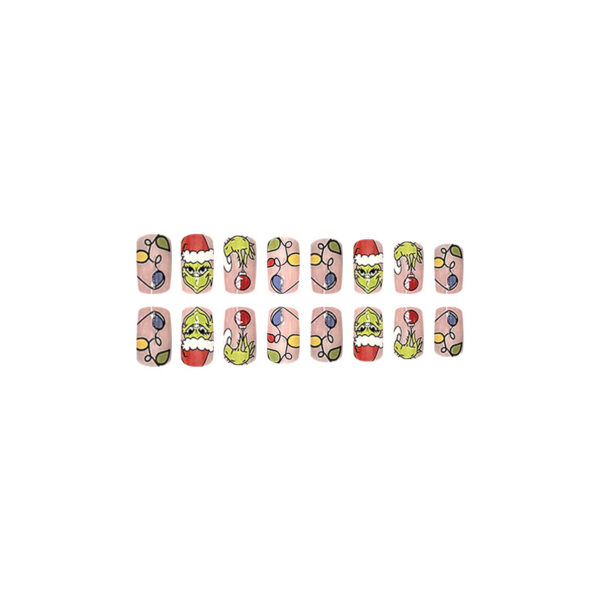 Wholesale Plastic Christmas Square Nail Patches