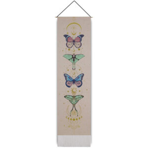 Butterfly-White / 32.5x130cm