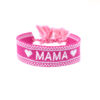 Wholesale Mother's Day MAMA Fabric Woven Bracelet