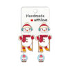 Wholesale Cartoon Christmas Snowman Resin Earrings