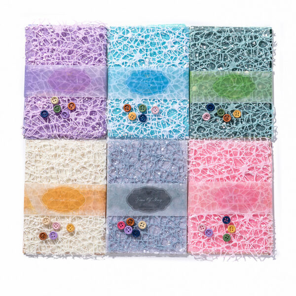 Wholesale Mixed Material Paper Paper Romantic Series Light Retro Lace Notebook DIY Decoration 6 Models