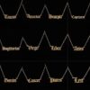 Wholesale Stainless Steel 12 Constellations English Letter Necklace