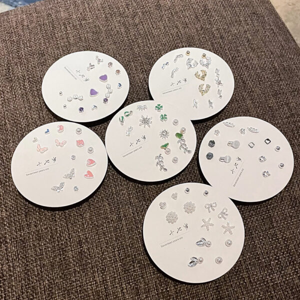 Wholesale One Week Set Combination S925 Silver Earrings