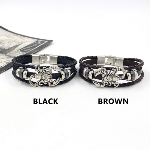 O1CN01M19xcc1dLo6x4I4oO_3010463720-0-cib Wholesale Scorpion Male Leather Bracelet