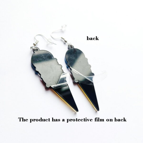 Wholesale Printed Ice Cream Acrylic Earrings