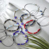 Wholesale Devil Eye Crystal Beads Alloy Bracelet