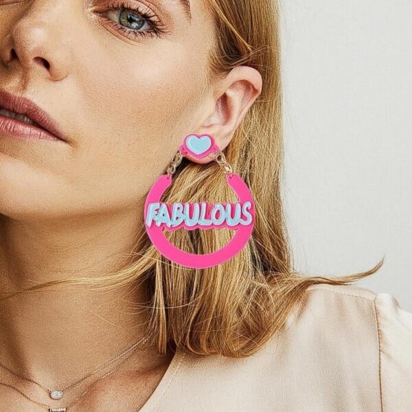 Wholesale Personalized Exaggerated Acrylic Earrings