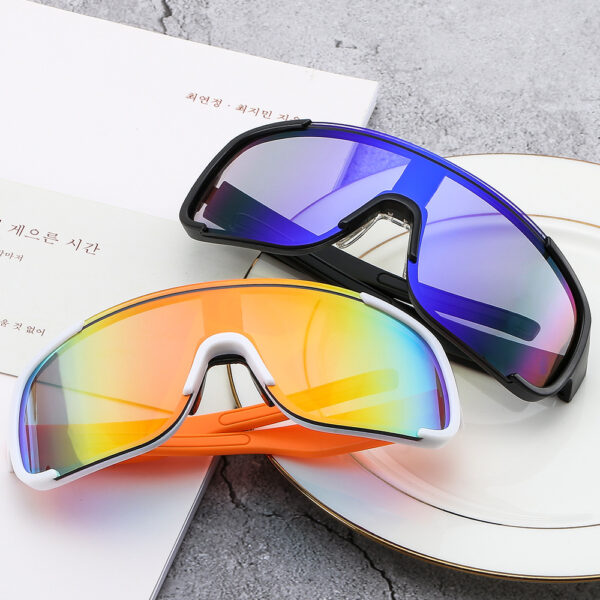 Wholesale One Piece Large Frame Sports PC Sunglasses