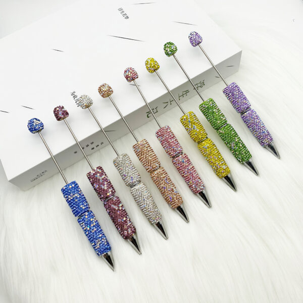 O1CN01M7NCHu1WH2vRJ656X_2215718862762-0-cib Wholesale DIY Heavy-duty Full Diamond Handmade Diamond AB Color Diamond Ballpoint Pen