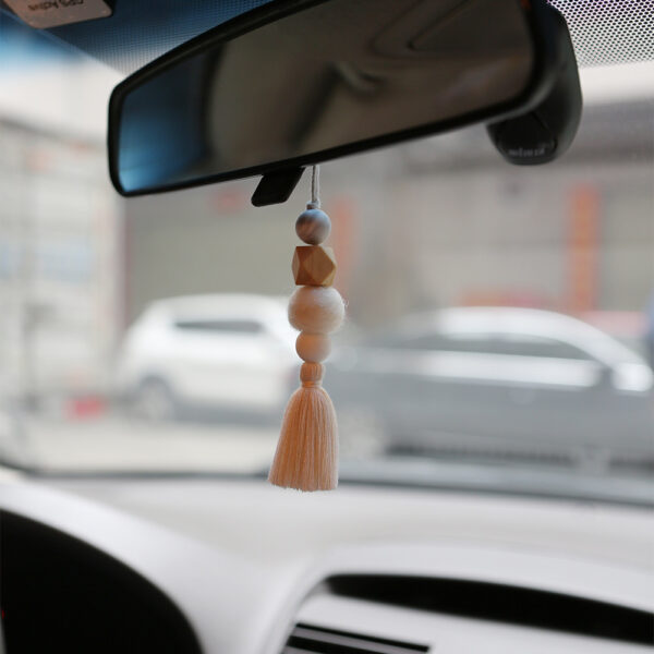 Wholesale Silicone Bead Wooden Bead Car Handmade Pendant