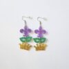 Wholesale Carnival Crown Clown Mask Acrylic Earrings