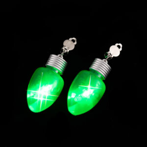 Green bulb ear clip