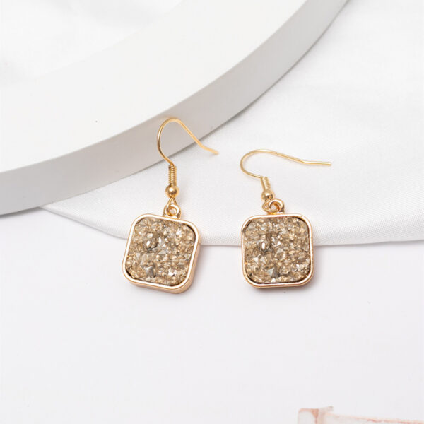 Wholesale Color Resin Metal Earrings