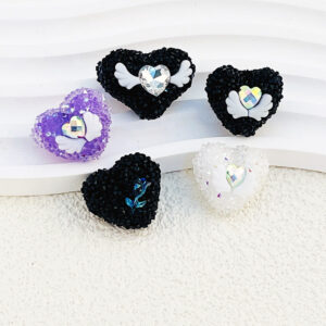 Wholesale Angel Wings Heart Acrylic Sugar Diamond Balls