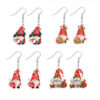 Wholesale Cartoon Resin Santa Claus Candy House Earrings