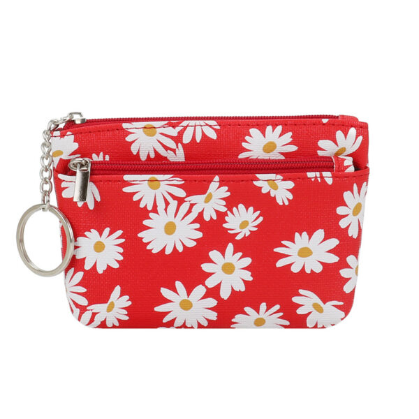 Wholesale PU Daisy Zipper Zero Wallet
