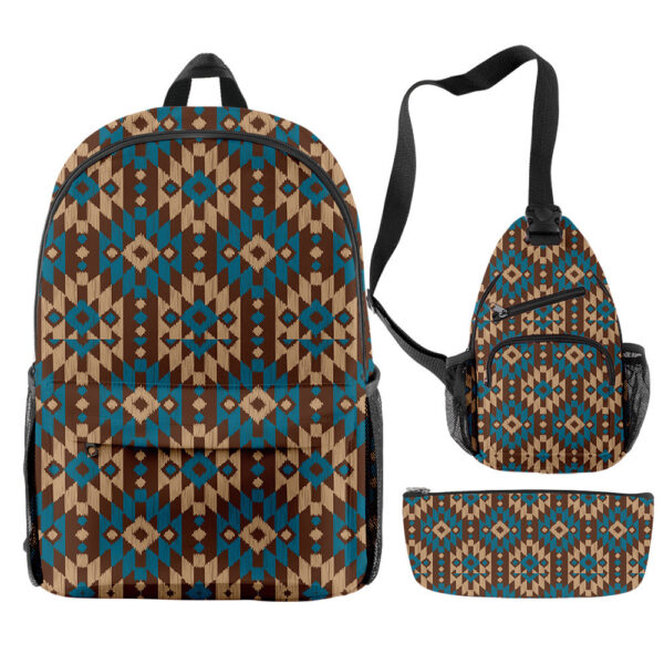 O1CN01MGtXII1cYnpMh2bAo_2211197993613-0-cib Wholesale Oxford Fabric Aztec Pattern Backpack Shoulder Bag Pencil Case Set
