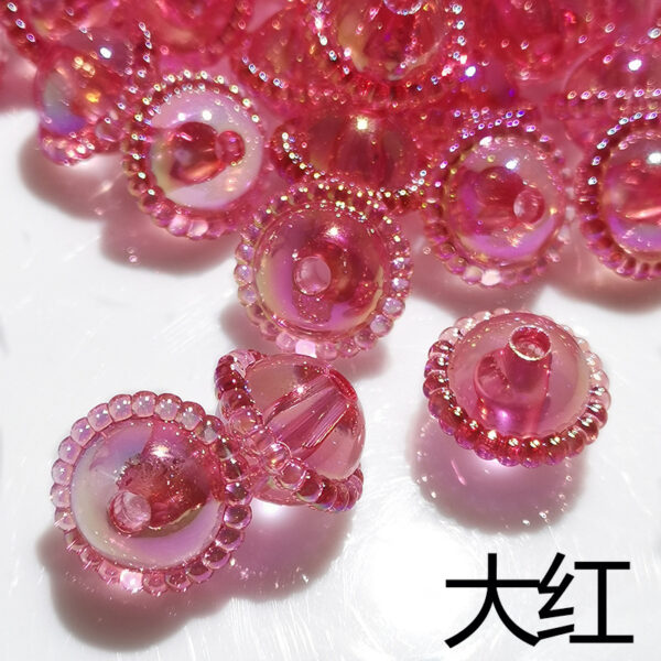 Wholesale 300pcs/PACK Ice Clear Colorful Acrylic Beads