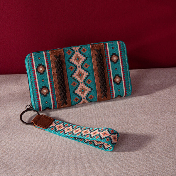 O1CN01MJKB5W1bYyQim2gDZ_2209154643478-0-cib-1 Wholesale Aztec Retro Cotton Linen Bohemian Style Women's Hand Wallet Card Holder