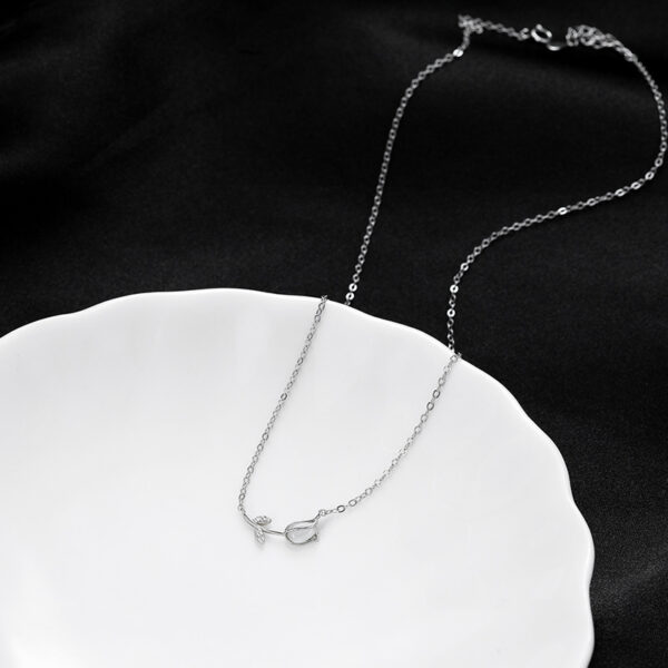 Wholesale S925 Sterling Silver Tulip Necklace
