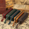 Wholesale Stationery Bag Leather Zipper Pencil Case Pencil Case
