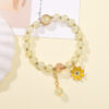 Wholesale Crystal Small Daisy Sun Flower Bracelet