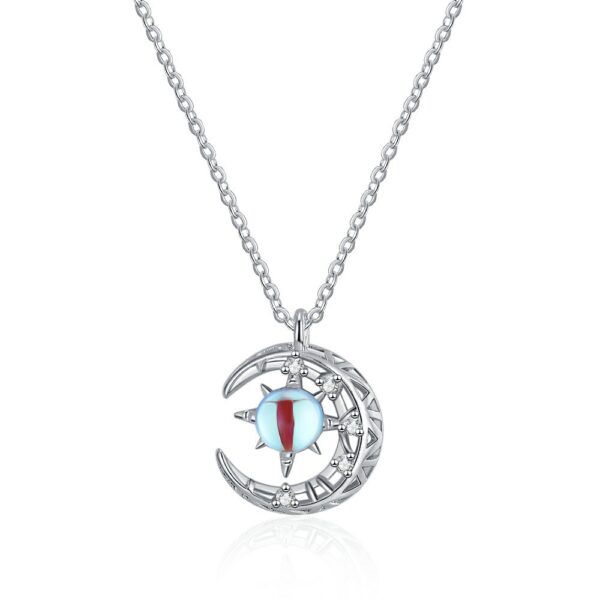 Wholesale Alloy Star Moon Necklace