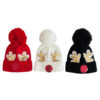 Wholesale 2-5 Year Old Children's Winter Warm Woolen Hat Christmas Hat Sequined Elk Antler Knitted Hat