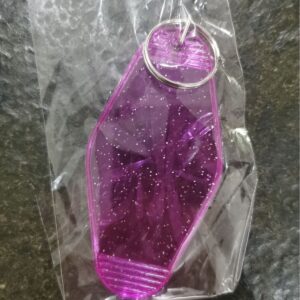 Translucent purple (glitter) room card