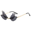 Wholesale New Frameless Dragonfly Diamond PC Sunglasses