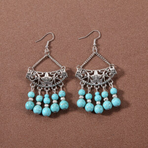 8-antique turquoise earrings