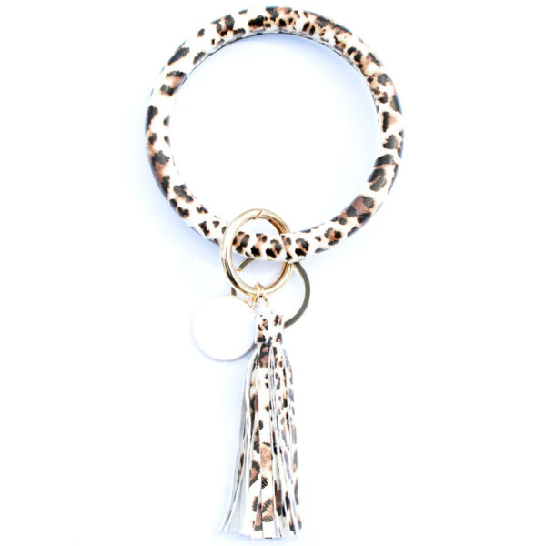 Wholesale PU Tassel Pendant Bracelet Key Chain